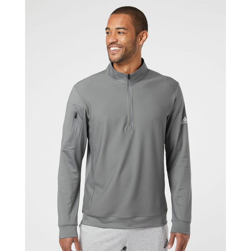 Men's Textured Quarter-Zip Pullover Thumbnail