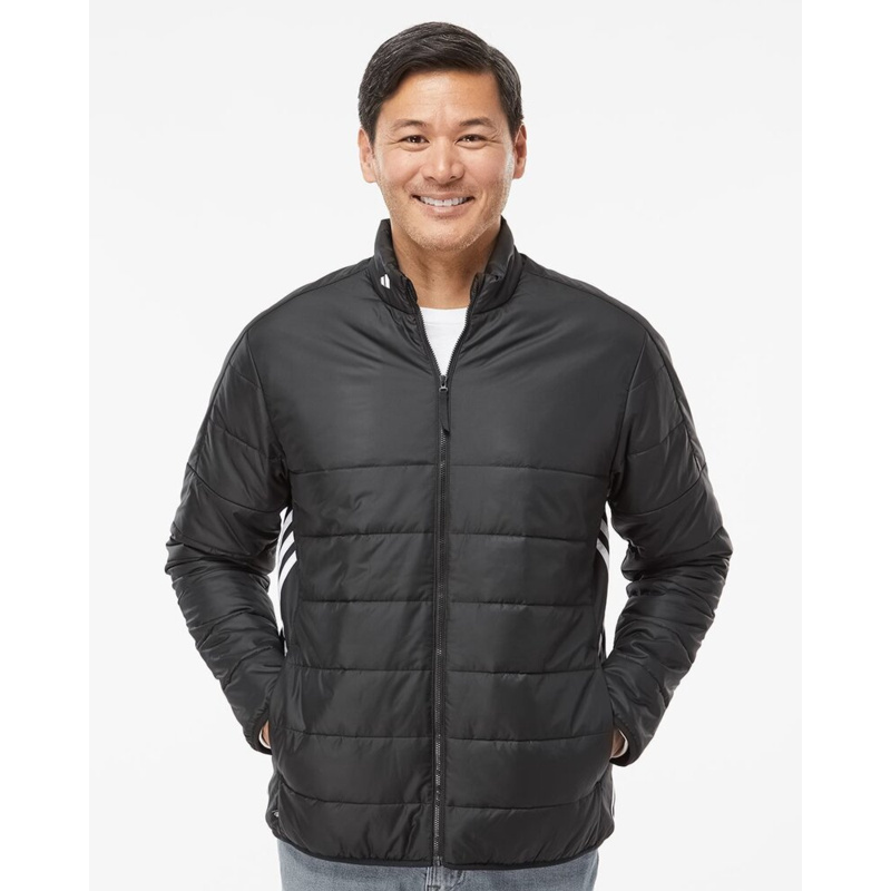 Men's 3-Stripes Puffer Full-Zip Jacket Thumbnail