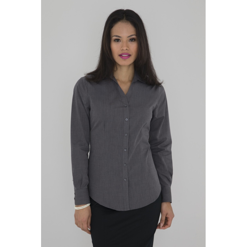 COAL HARBOUR® TEXTURED CROSSHATCH WOVEN LADIES' SHIRT Thumbnail