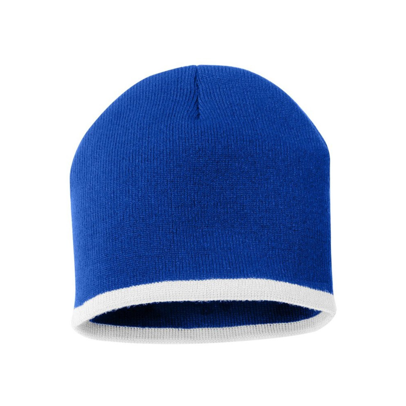 8" Bottom-Striped Beanie Thumbnail