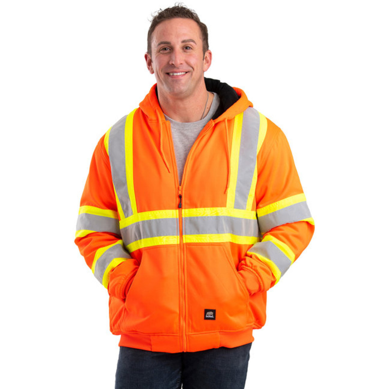 Berne Men's Safety Striped Therman Lined Sweatshirt Thumbnail