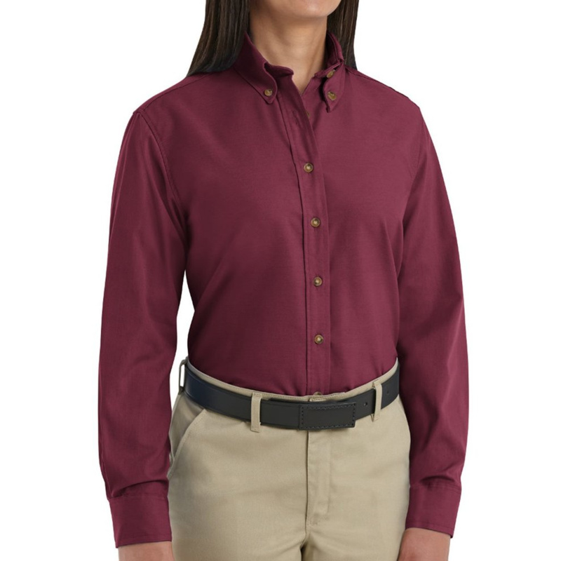 Women's Long Sleeve Poplin Dress Shirt Thumbnail