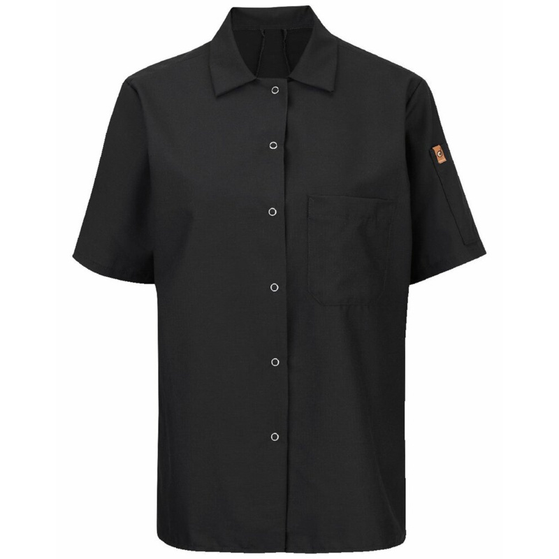 Women's Mimix™ Short Sleeve Cook Shirt with OilBlok Thumbnail