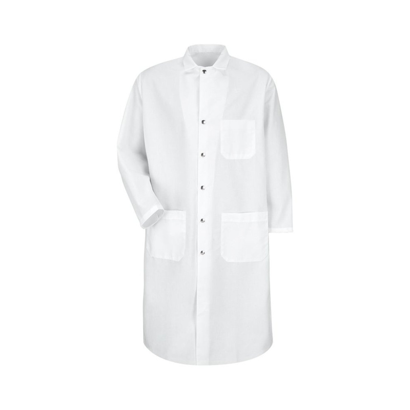 Snap-Front Spun Polyester Butcher Coat Thumbnail