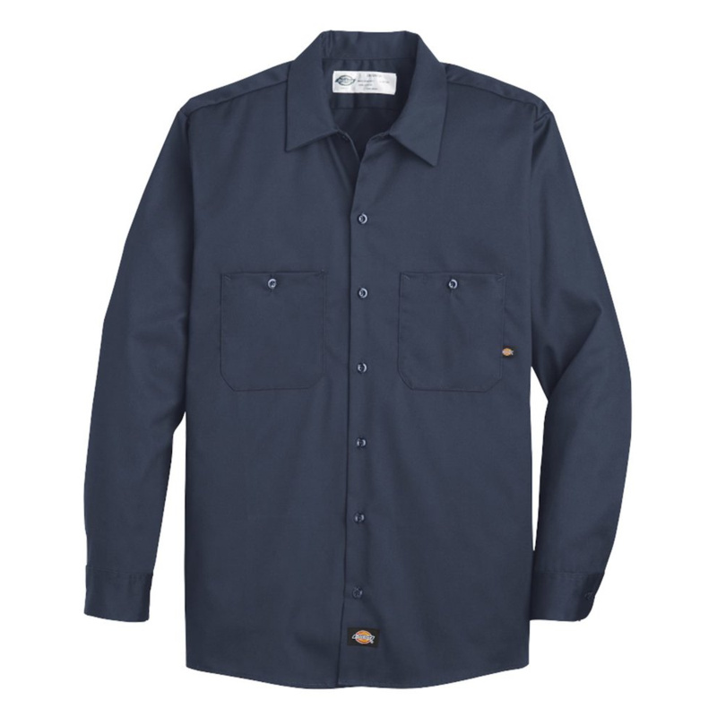 Industrial Cotton Long Sleeve Work Shirt Thumbnail