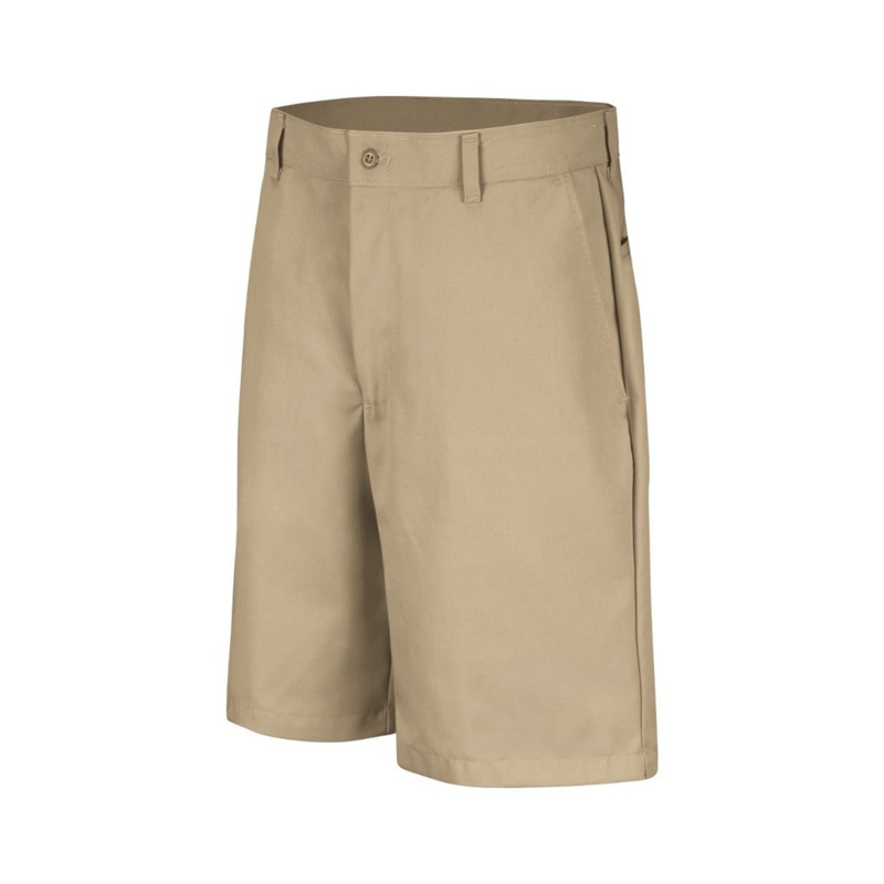 Cotton Casual Plain Front Shorts - Extended Sizes Thumbnail
