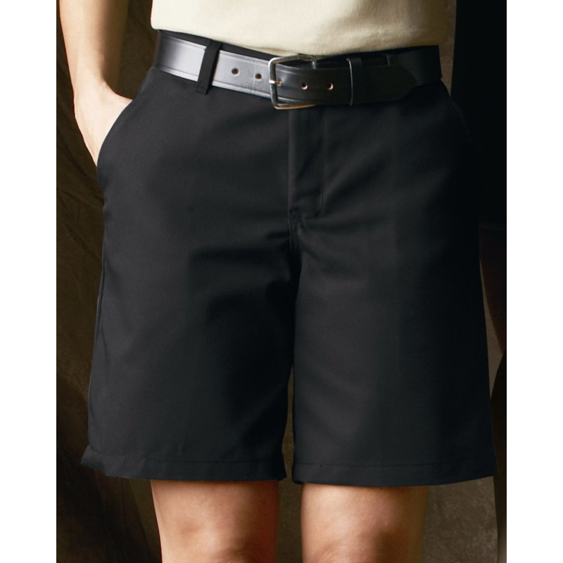 Women's Plain Front Shorts, 8 Inch Inseam Thumbnail