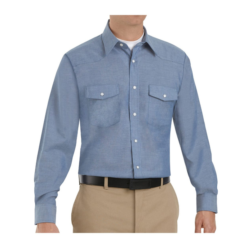 Deluxe Western Style Long Sleeve Shirt Long Sizes Thumbnail