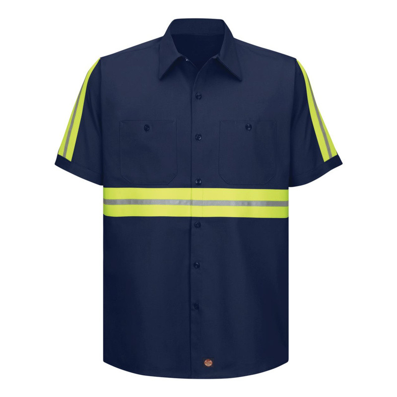 Enhanced Visibility Short Sleeve Cotton Work Shirt Thumbnail