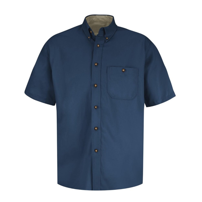 Short Sleeve 100% Cotton Dress Shirt Thumbnail