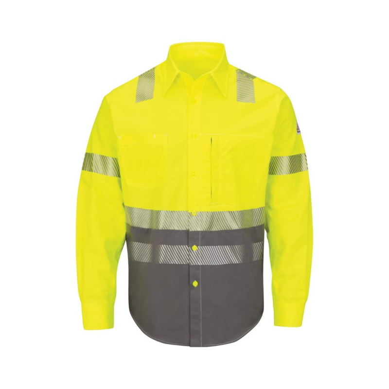 Hi-Visibility Color Block Uniform Shirt - EXCEL FR® ComforTouch® - 7 oz. Thumbnail