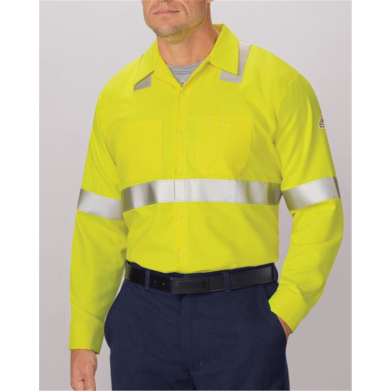 High Visibility Long Sleeve Work Shirt Long Sizes Thumbnail