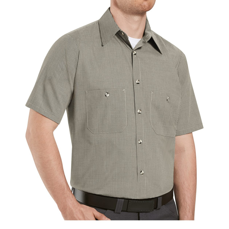 Premium Short Sleeve Work Shirt Long Sizes Thumbnail