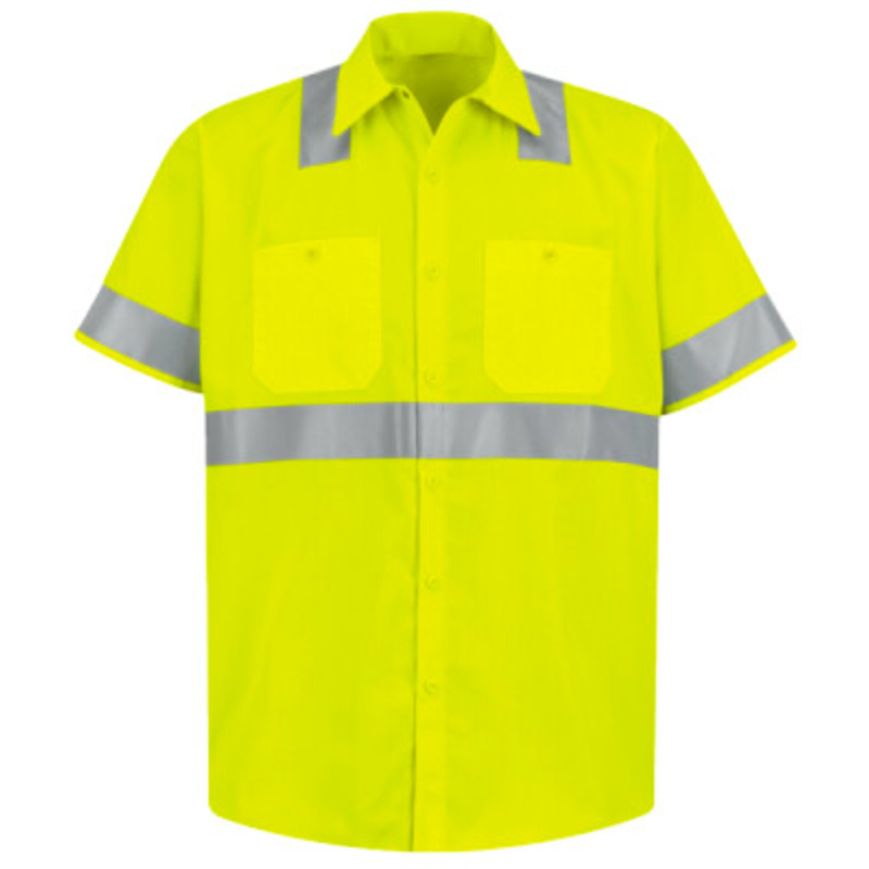 High Visibility Safety Short Sleeve Work Shirt Thumbnail