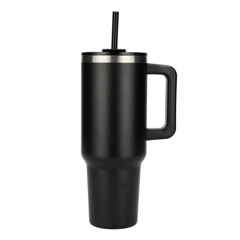 Recycled Tumbler with Straw Thumbnail