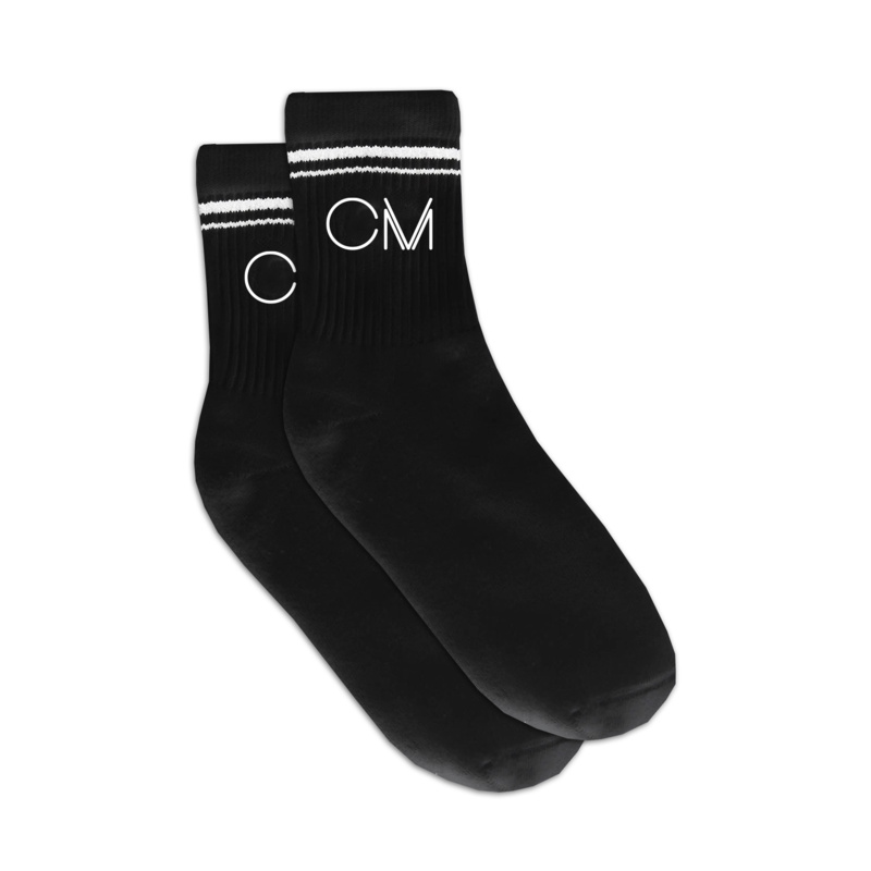  CM DANCING Black SLX Half-Crew Cotton Socks Thumbnail